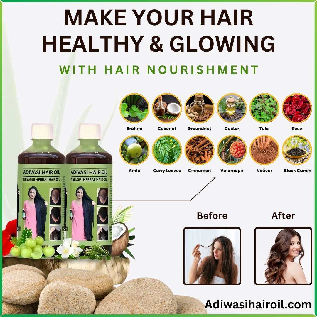🍃ORIGINAL ADIVASI HAIR OIL 💥 BUY 1 GET 1 FREE 💥